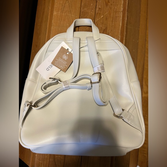 White Quilted Backpack - Picture 2 of 2